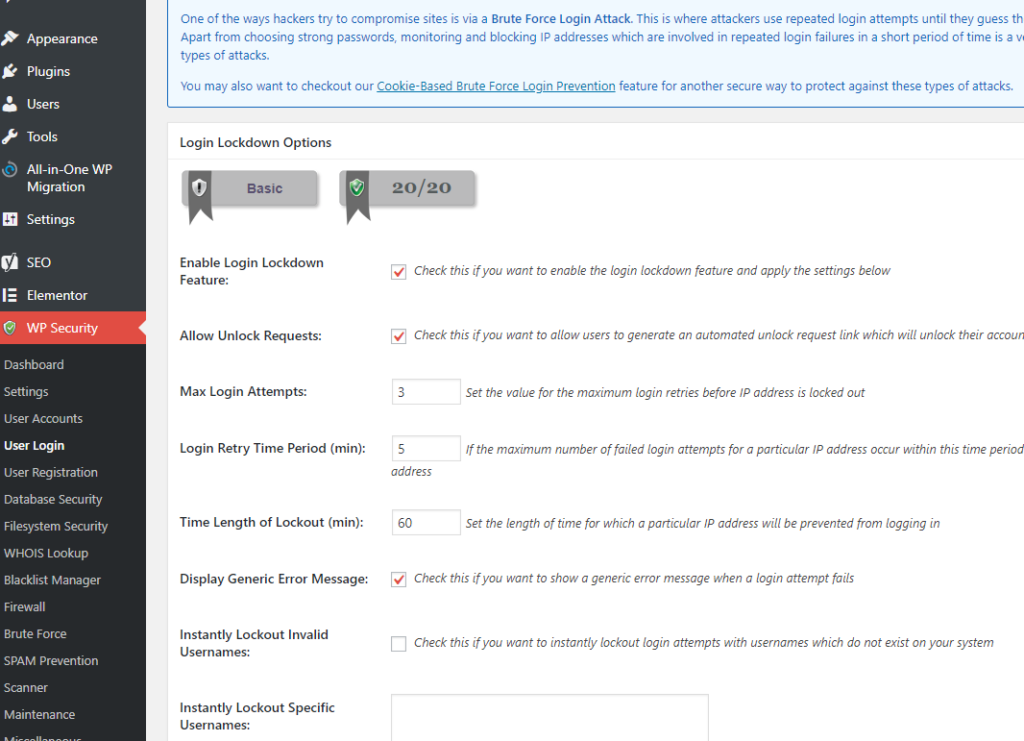 wordpress essential plugins security